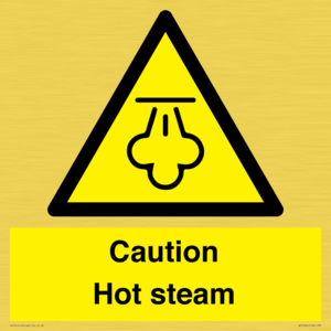 Caution Hot steam